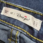 Rosegal Womens Denim Skinny Jeans Lace Accent Stretch Dark Wash Size 1X 16 Blue Photo 6