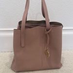 Furla Pink Leather Tote Bag Structured Medium Shopper Photo 1