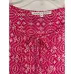 Violet+Claire Women's Geometric Print Tie Front Blouse Pink White Size Medium Photo 1