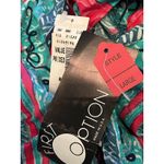 Vintage First Option Shirt Womens Large Abstract Rayon Lined Made USA 90s Photo 7