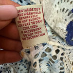 Reba  Blue and Cream Patterned Maxi Dress Size Large. E55 Photo 7