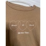 Aerie Womens T-Shirt Peach of Mind All the Time Short Sleeve Brown Size Small Photo 1