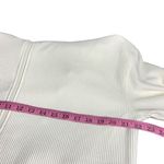 Zella ottoman rib knit white active jacket top S Photo 3