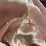 Miss Elaine Vintage 1980s Pink Velvet Like Long Robe Womens Petite USA Lace Photo 14