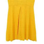 Vintage Young Edwardian by Arpeja 60s 70s Mod Skater Dress Polo Collar Striped 9 Yellow Size 8 Photo 2