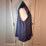 Kilronan Knits Merino Wool Cable Knit Sweater Vest L Made in Ireland Blue Size L Photo 2
