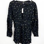 Free People Love Grows Keyhole Romper Black Sz Small Photo 3