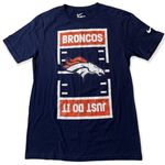 NWOT  Denver Broncos The Nike Tee Just Do It Short Sleeve Women’s M Navy Photo 0