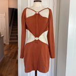 DUNDAS REVOLVE Jade Ring cutout mini dress Orange Size L Photo 6