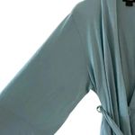 Națori Light Blue Soft Casual Loungewear Women’s Robe Tie Pockets SZ S # 1756 Photo 5