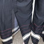 Vince Camuto  wide leg woman dress pants size 8 black khaki & red line Photo 4