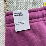 Nike Essential Loose Fit High Rise Light Bordeaux Fleece Lined Sweat Shorts S Photo 9