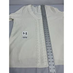 Womans 89th & Madison Size 2x White Pull Over V Neck Bell Sleeve Sweater Photo 6
