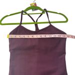 Lululemon  Size 6 Maroon Burgundy‎ Red Racerback Tank Top Cami Shelf Bra Athletic Photo 3