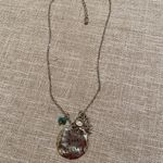 Charming Charlie Girl Gone Country silver tone necklace Faux Turquoise 18" Photo 0