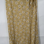 Villager VTG  Floral Dainty Midi Skirt Women 16 Yellow Cottage Prairie Peasant Photo 0