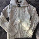 U.S. Polo Assn. Gray Cable Knit Zip-Up 🏇 Photo 0