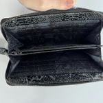 Kenneth Cole large  zip around organizer bifold embossed grey leather wallet Photo 4