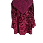 Altar'd State Crushed Velvet Lace High Neck Sleeveless Blouse Top Photo 3