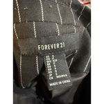 Forever 21  Women's Black Pinstripe Double Breasted Blazer Size S Photo 3