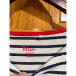 Boden USA Boden Breton Stripe Long Sleeve T-Shirt Women’s Size 8 US Navy Blue White Classi Photo 1