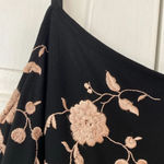 Henri Bendel Frivole Couture Maxi Rosebud Embroidered 90s Y2K Maxi Fairy Grunge Photo 4