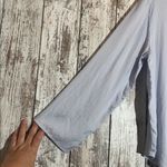 PINK - Victoria's Secret PINK Victoria’s Secret Silky Sleep Shine Long Pajama Set Hydrangea Blue Small Photo 7