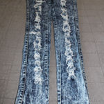 Vibrant  M.i.u. Washed Blue Denim Jeans Photo 0