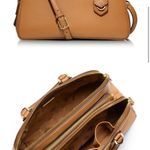 Tory Burch Robinson Pebbled Triple Zip Satchel Tigers Eye Photo 2