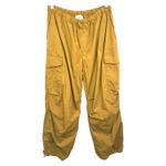 Pilcro  Anthropologie Medium Parachute Pants Cargo Drawstring Bronze High‎ 1532 Photo 3