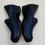 Alegria  EMMA By PG Lite Leather Clog Wedge Heel in Blue Twist S-156 Sz 9 Photo 3