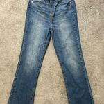 The Pants Store Daze straight blue jeans high rise gray hem  Photo 0