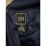 JH‎ Navy Blue Formal Maxi Dress Sleeveless Lace Bodice Women's Size 12 Photo 2