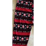 3/$15 Santa/Christmas Holiday Winter Print Patterned Leggings Lounge Pants S Black Photo 3