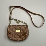 Betsey Johnson Luv by  Purse Crossbody Quilted Star Print Mini Lips Pink Gold Photo 0