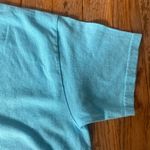 Gildan light blue embroidered Happy Birthday Jesus Christian shirt Photo 4