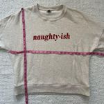 Aerie Naughty-ish Long Sleeve Pullover Crewneck Novelty Sweatshirt Size M Photo 9