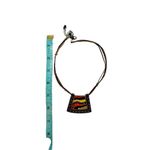 Chico's  southwestern cowgirl necklace red and gold toned design Photo 2