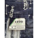 IZOD  Golf Blue‎ White Golf Bag Clubs Bermuda Shorts Women's Size 12 A3400 Photo 4