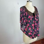 Anthropologie  Ric Rac Dolan Rose Floral Blouse Photo 1