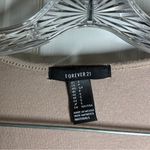 Forever 21 Tan/Brown Scoop Neck Short Sleeve Tiered Dress S Photo 1