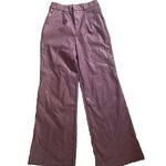 &merci &merci Faux Leather Pink Wide Leg Pants size M Photo 0
