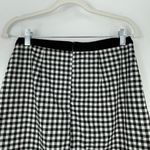 BCBGeneration  Women's Black White Gingham Ruffle Asymmetric Pencil Skirt‎ Size 4 Photo 9
