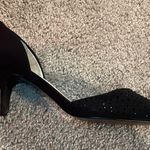 Caparros Capparos kitten heels black sequin pointed shoes size 8 Photo 5