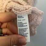 American Eagle  NWT Blush Open Knit Crochet Wool Blend Sweater Photo 4