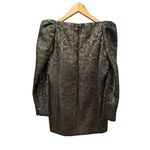 Vintage Jacquard Black & Gold Mini dress Photo 6