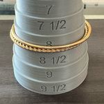 Two Gold Bangle Bracelets Photo 2