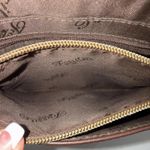 Fossil Vintage Y2k  Boho Hippie Gypsy Brown Crossbody Genuine Leather Purse Bag Photo 9