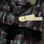 Anthropologie  Plaid Lace Bow Dress Photo 1