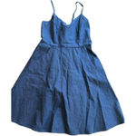 Market & Spruce  linen scalloped dress Photo 0